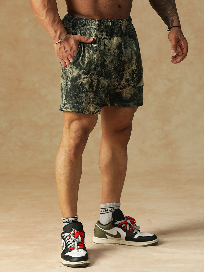 Camo Fusion Shorts Green