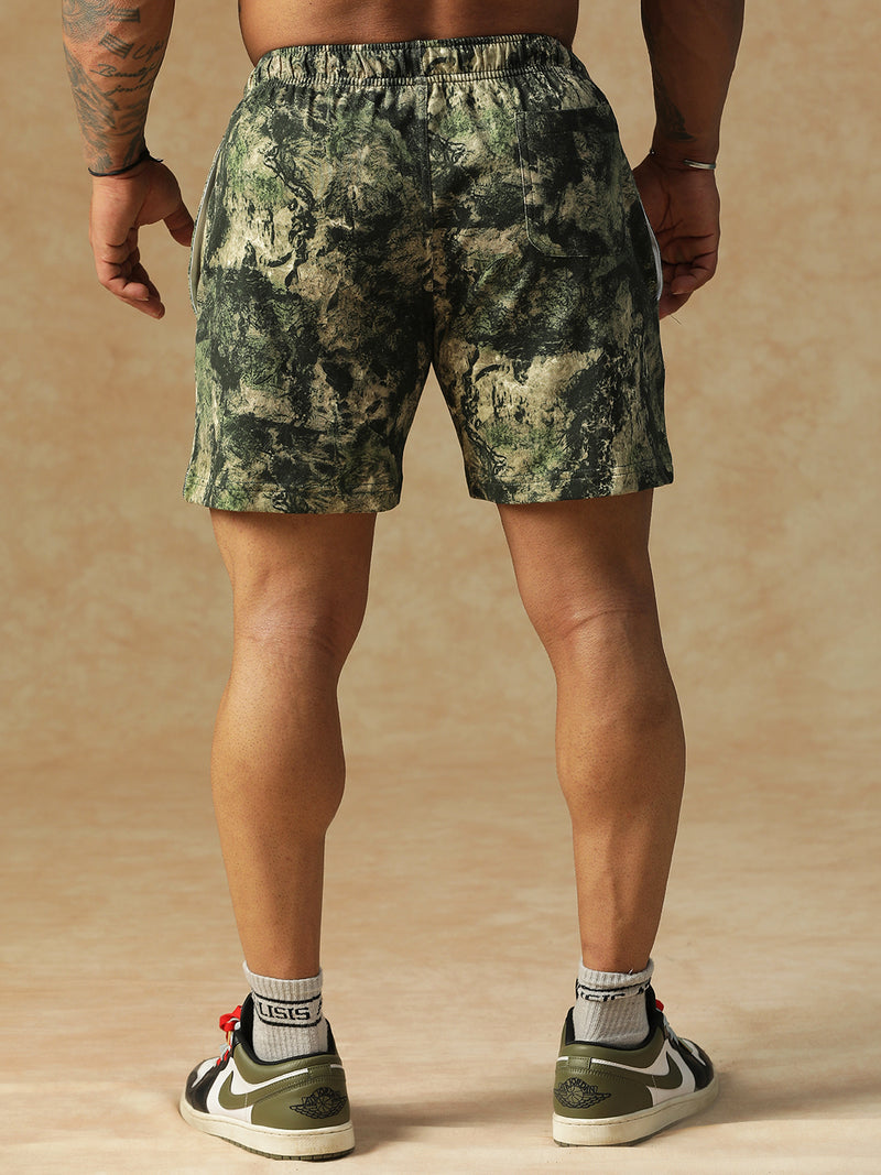 Camo Fusion Shorts Green