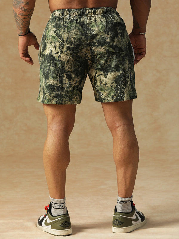 Camo Fusion Shorts Green