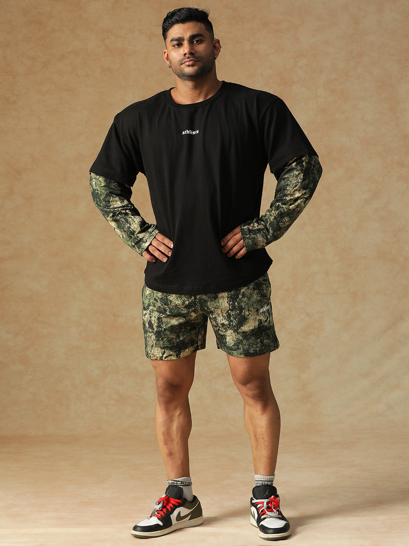 Camo Fusion Shorts Green