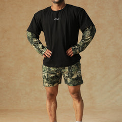 Camo Fusion Shorts Green
