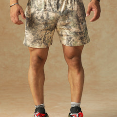 Camo Fusion Shorts Beige