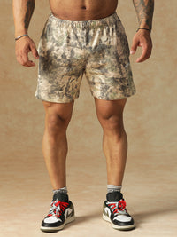 Camo Fusion Shorts Beige