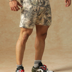 Camo Fusion Shorts Beige