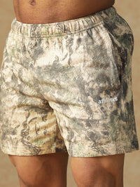 Camo Fusion Shorts Beige