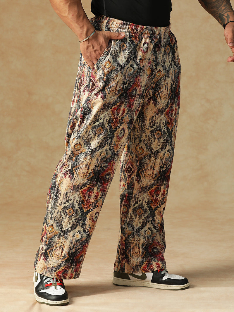 Printed Heritage Pattern Sweatpants