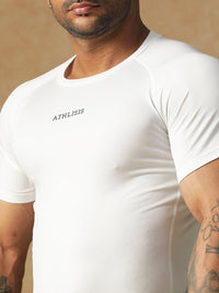 Basic Compression T-shirt White Athlisis Sports