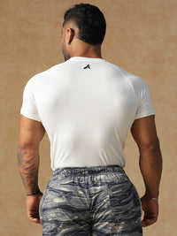 Basic Compression T-shirt White Athlisis Sports