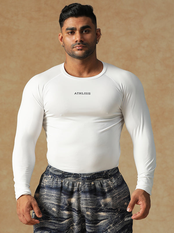 Basic Full Compression T-shirt White