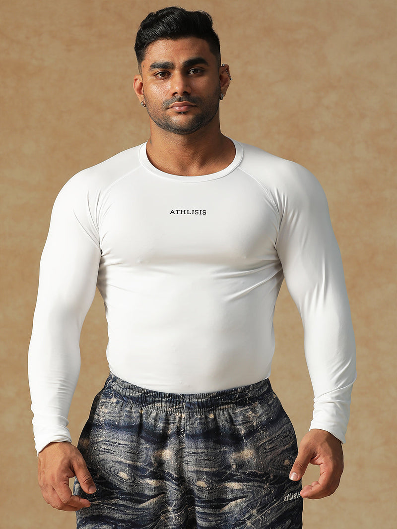 Basic Full Compression T-shirt White