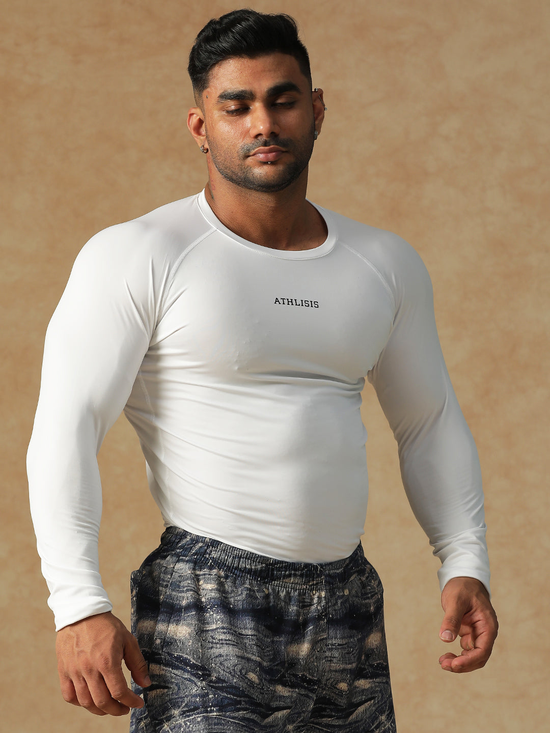Basic Full Compression T-shirt White Athlisis Sports