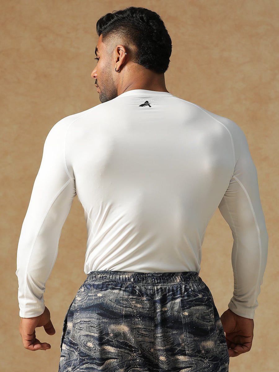Basic Full Compression T-shirt White Athlisis Sports