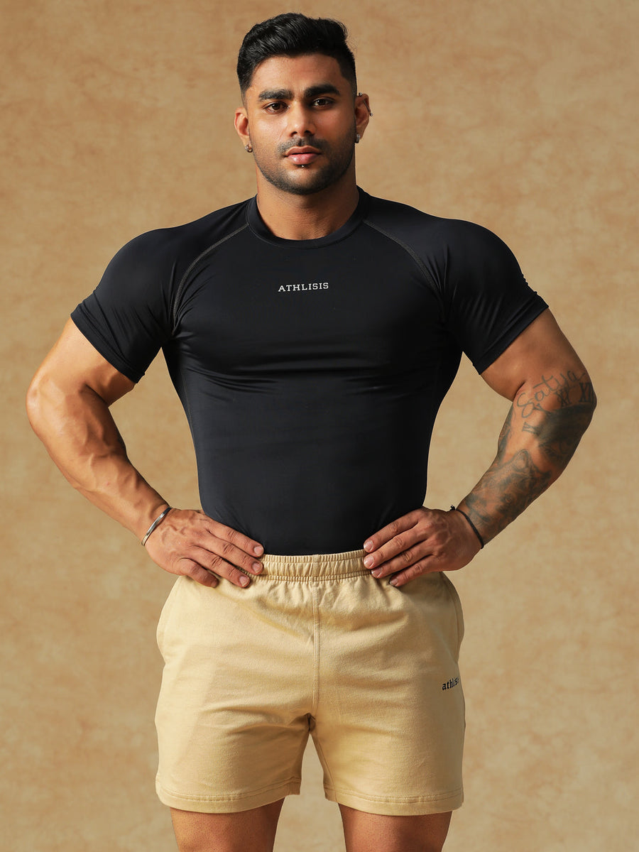 Basic Compression T-shirt Black Athlisis Sports