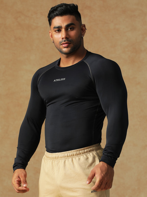 Basic Full Compression T-shirt Black