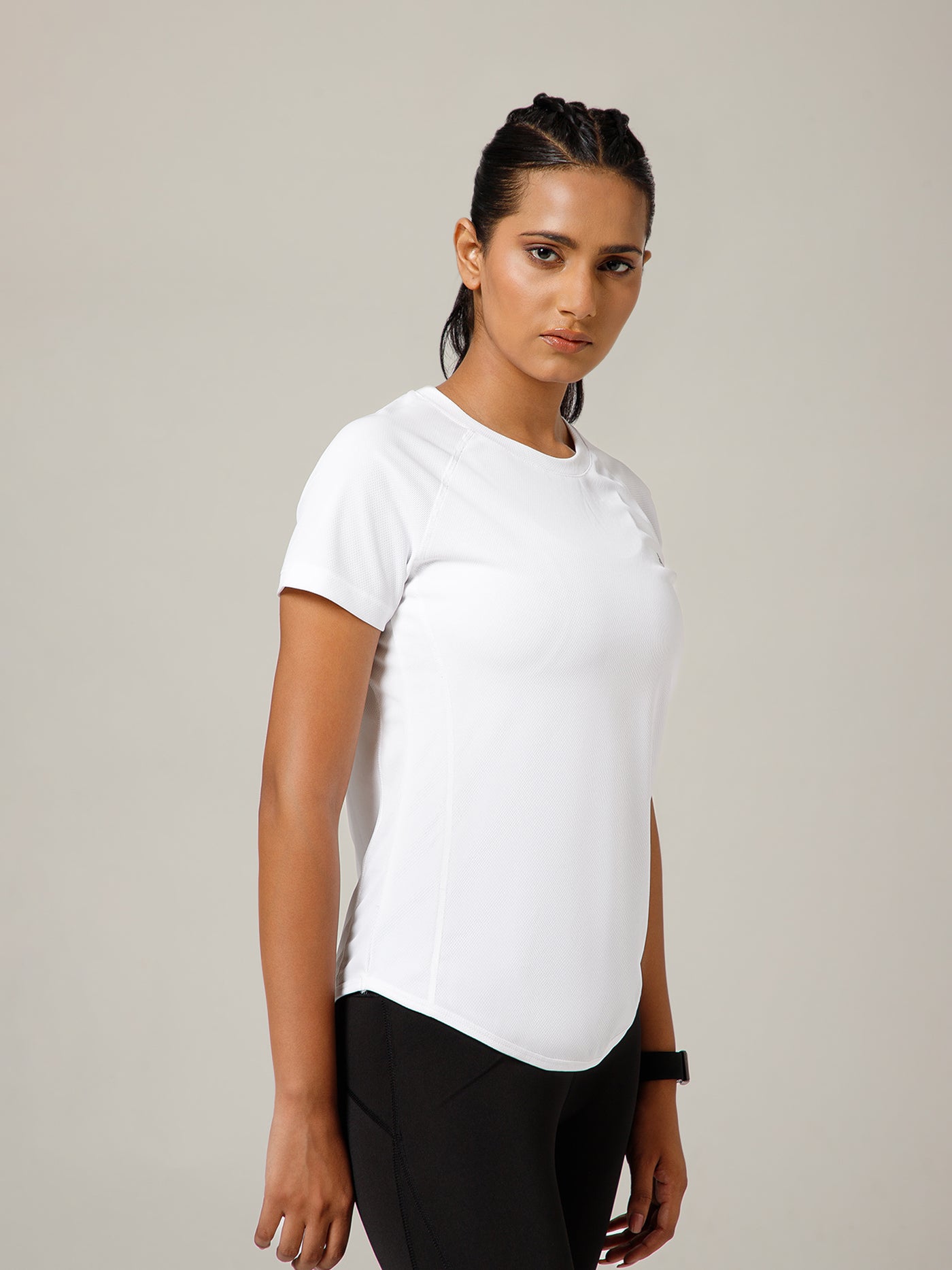 V Panel T-Shirt White