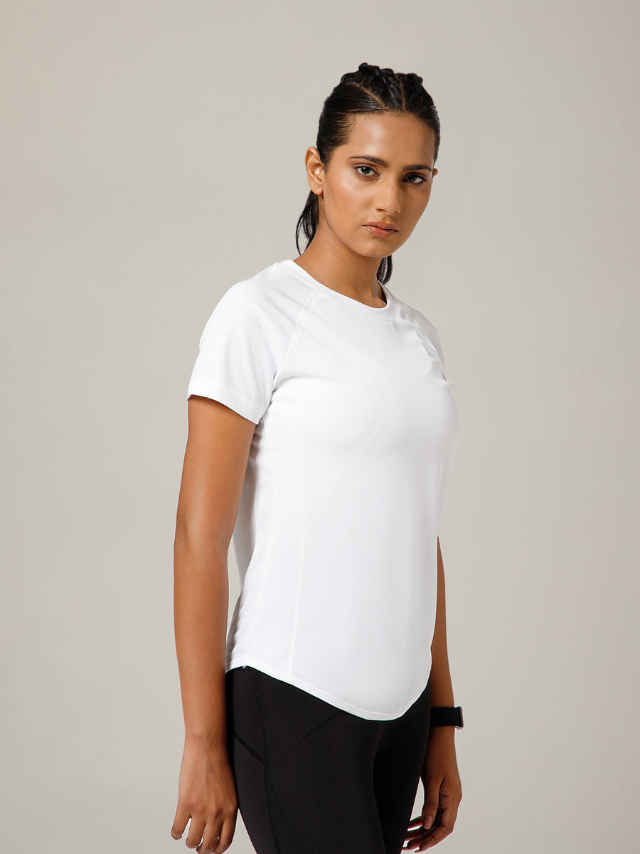 V Panel T-Shirt White
