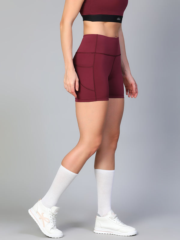 Aura Training Shorts Maroon