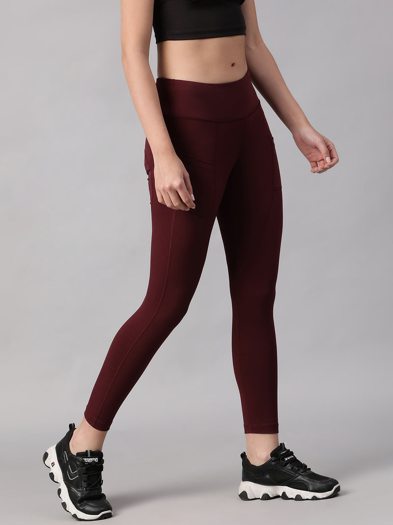 Streamline Legging Dark Maroon