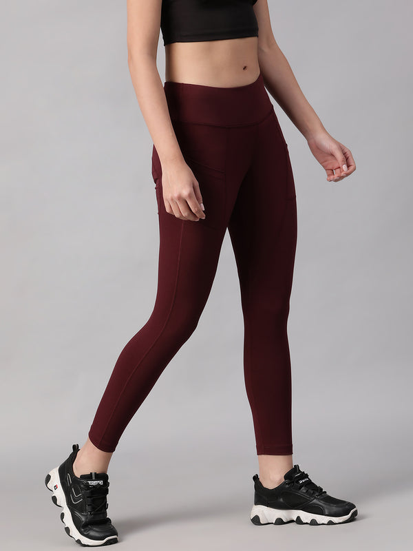Streamline Legging Dark Maroon