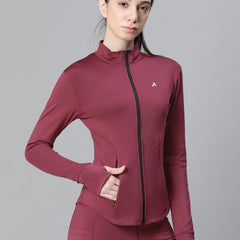 Contour Short Jacket Maroon