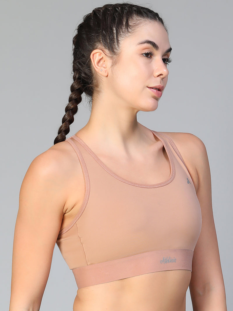 Ruched Sports Bra Skin