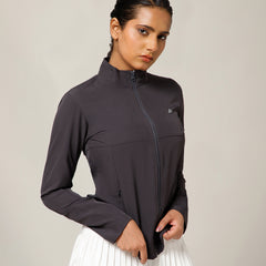 NS Staple Zip Jacket Charcoal