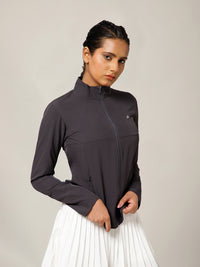 NS Staple Zip Jacket Charcoal