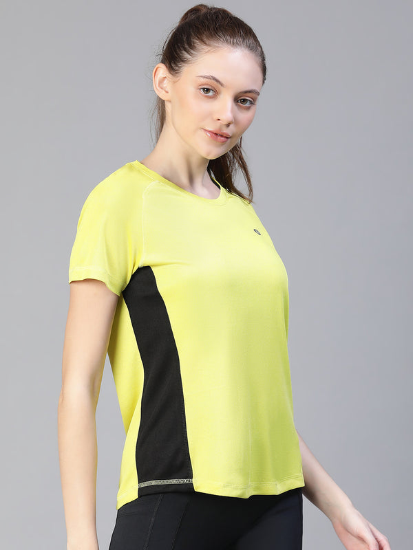 Contrast Side Panel T-Shirt Apple Green