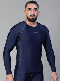 Basic Full Compression T-shirt Blue Athlisis Sports