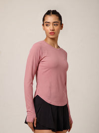 Bodycon Thumbhole T-shirt Pink