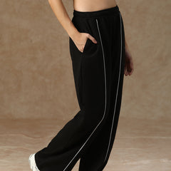 Flow Piping Sweatpants Black