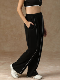 Flow Piping Sweatpants Black