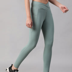 V-Front Legging Pista Green