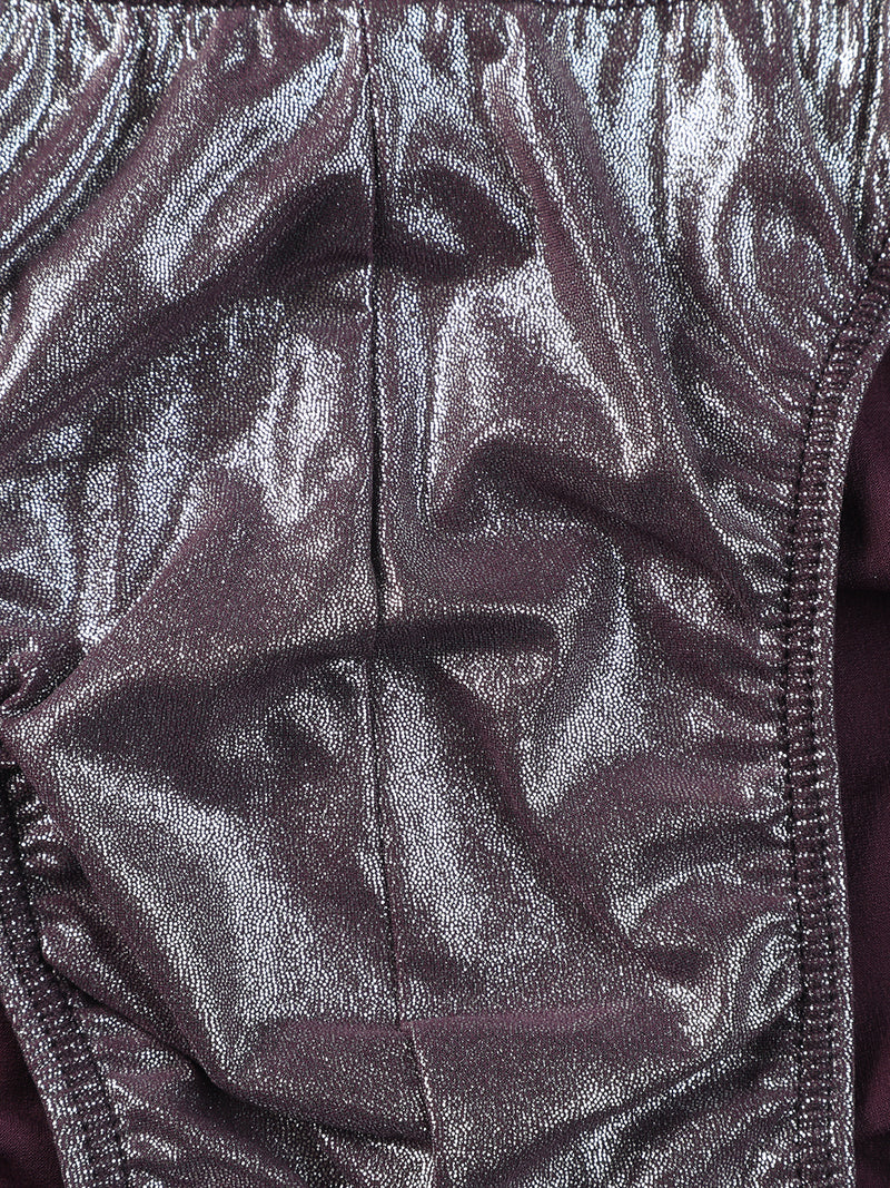 D.Purple Shine Bodybuilding Trunk