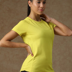 V Panel T-Shirt Yellow