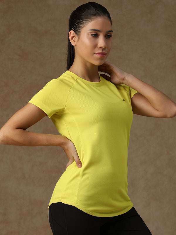 V Panel T-Shirt Yellow