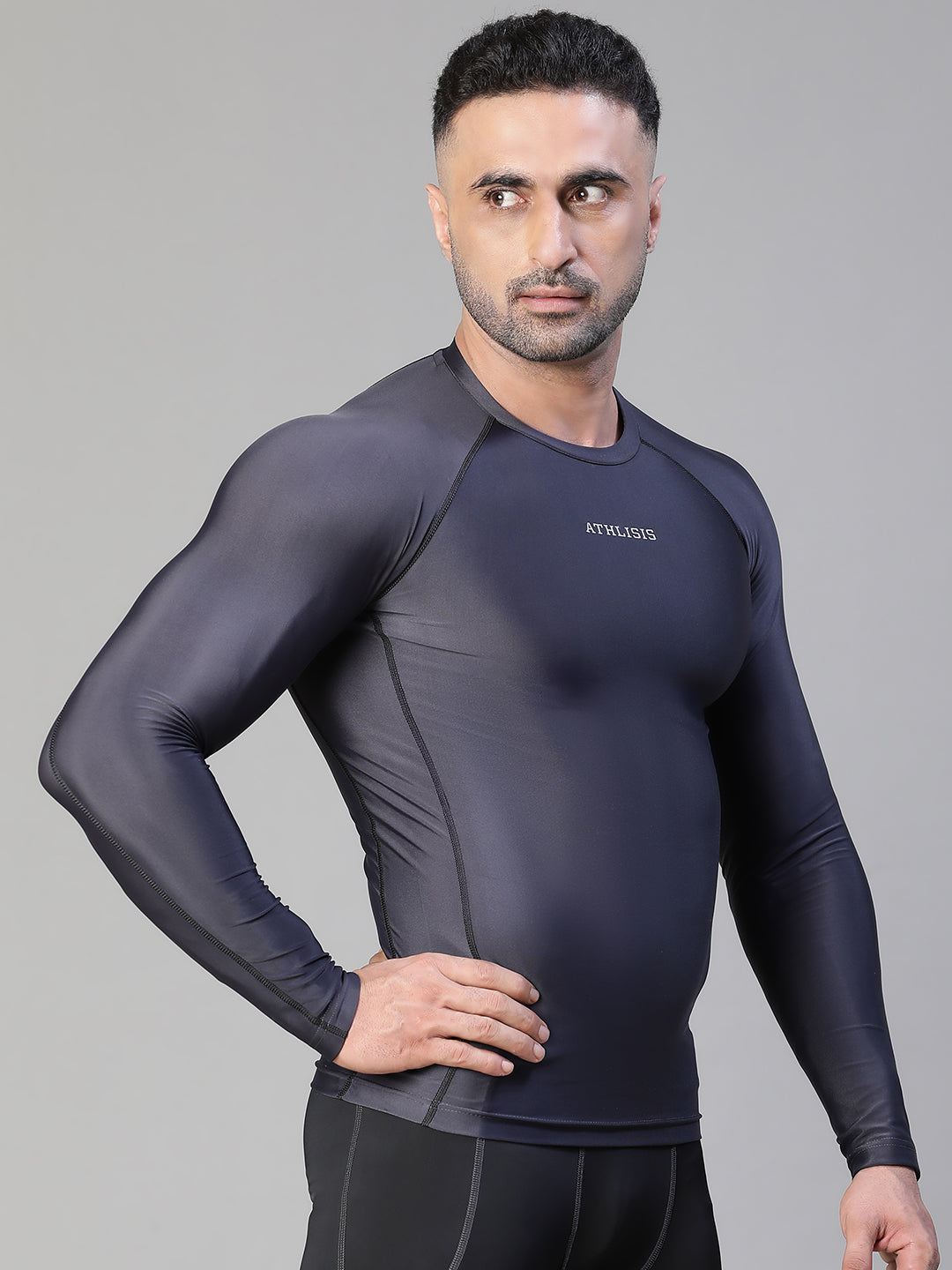 Basic Full Compression T-shirt Gray Athlisis Sports