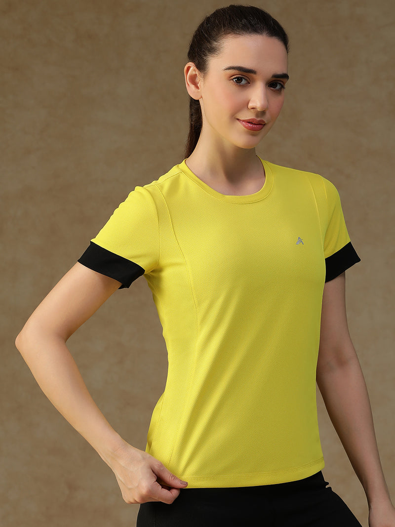Contrast Tone T-Shirt Yellow