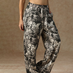 Printed Baggy Ink Splatter Sweatpants