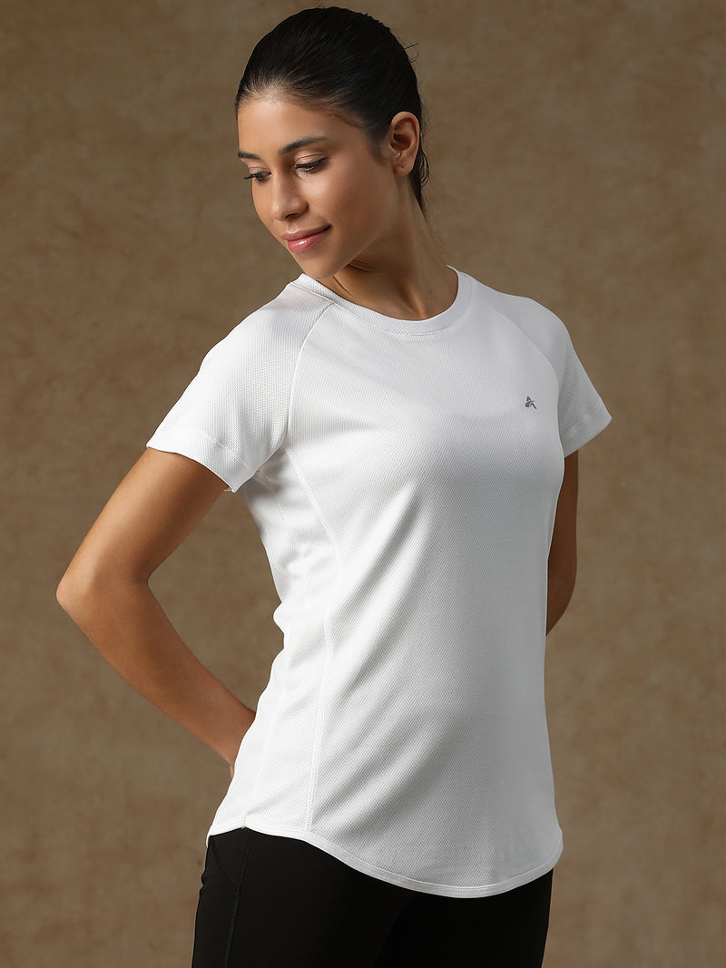V Panel T-Shirt White