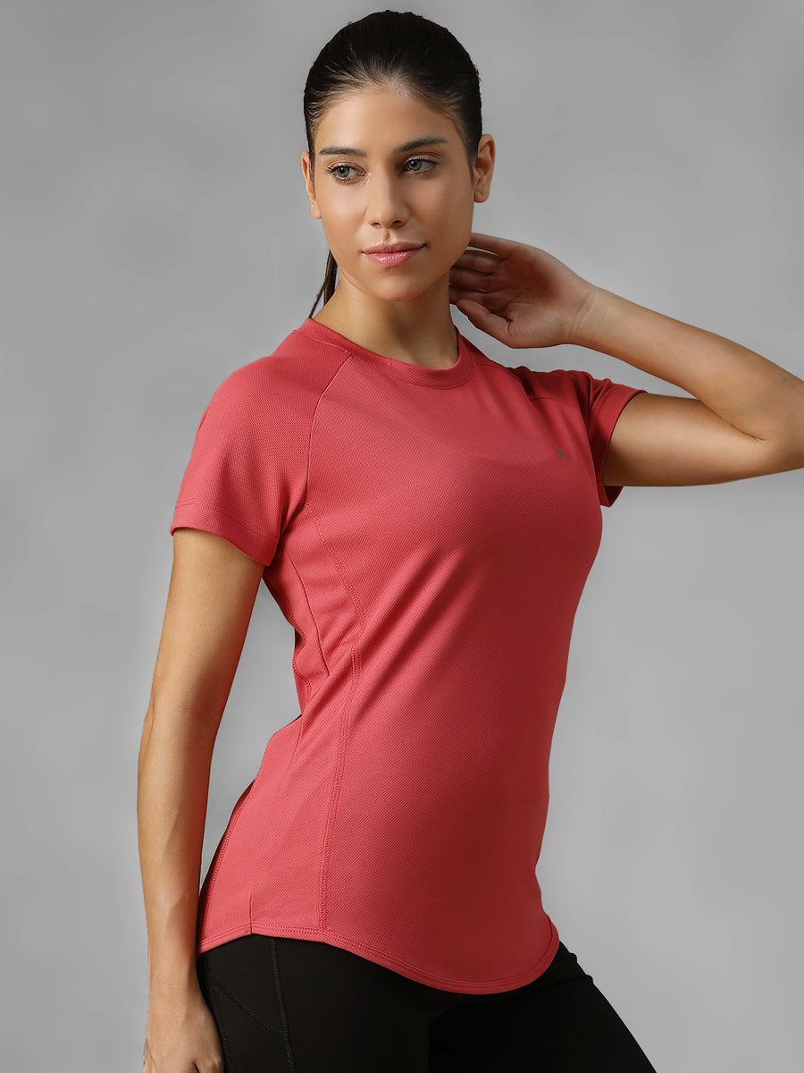 V Panel T-Shirt Pink