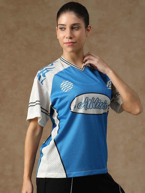 Cloud Nine Jersey Cobalt & White