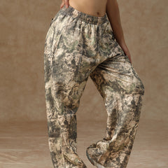 Printed Baggy Monochrome Camo Sweatpants