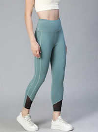 Laser Cut Leggings Pista Green