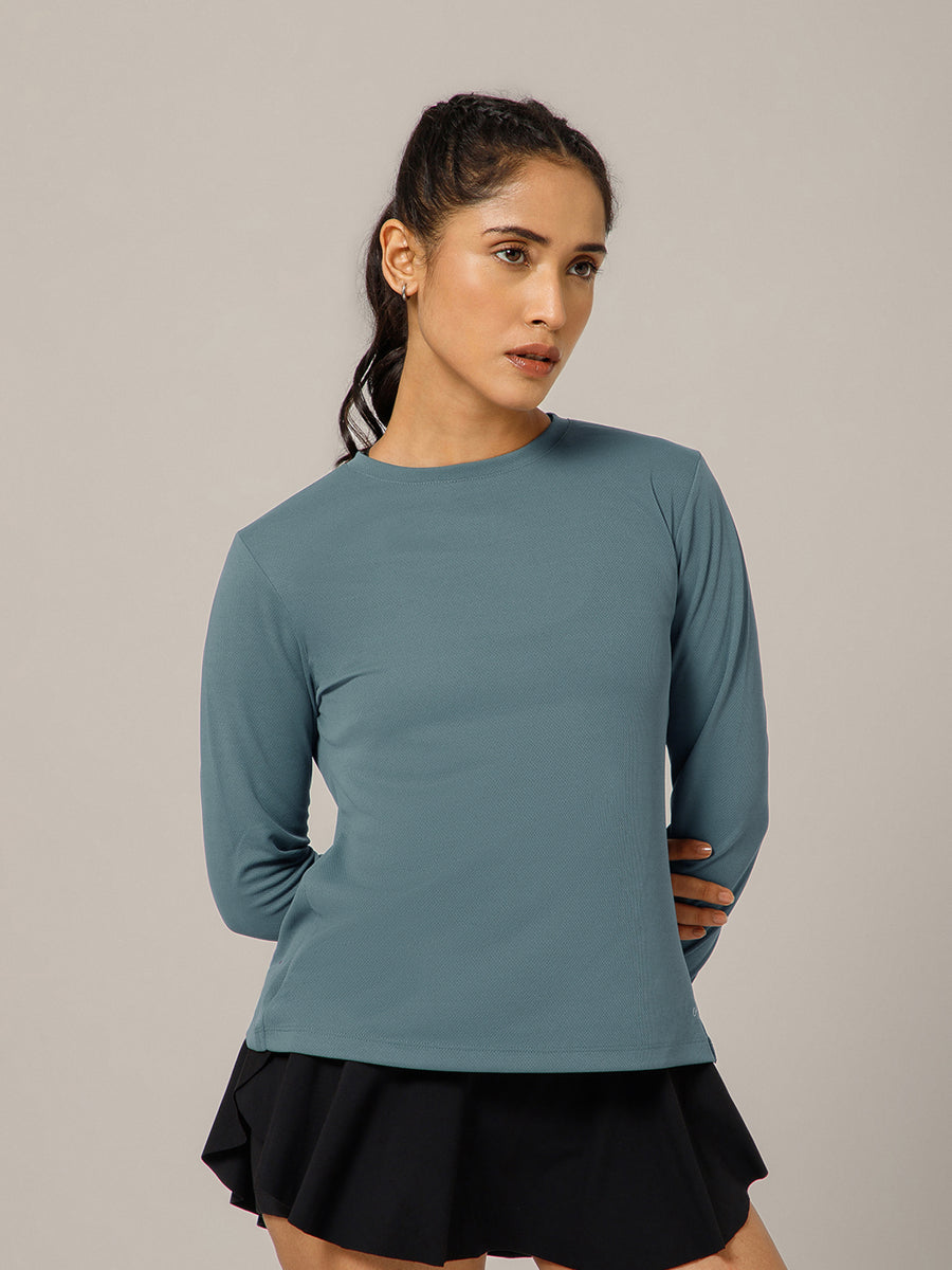Breeze Crossover Full Sleeve T-shirt Grey