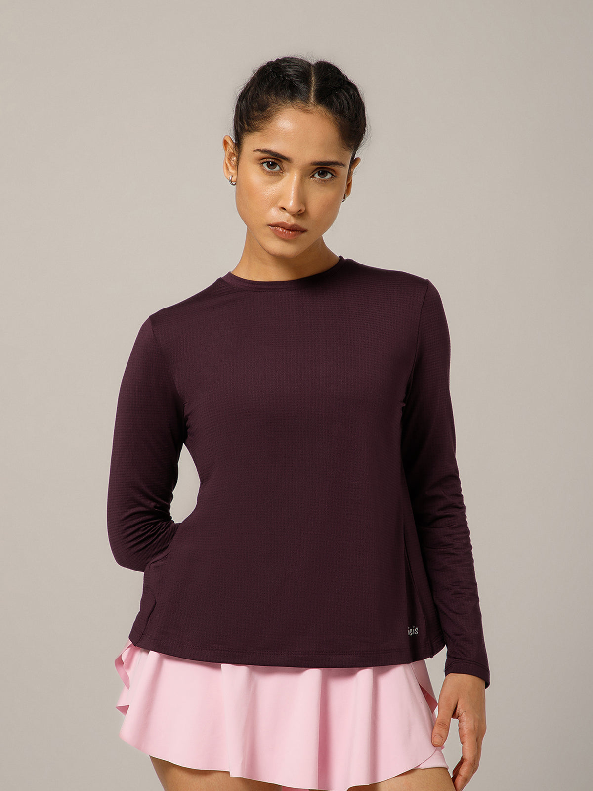 Breeze Crossover Full Sleeve T-shirt Wine