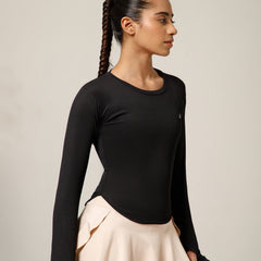 Bodycon Thumbhole T-shirt Black