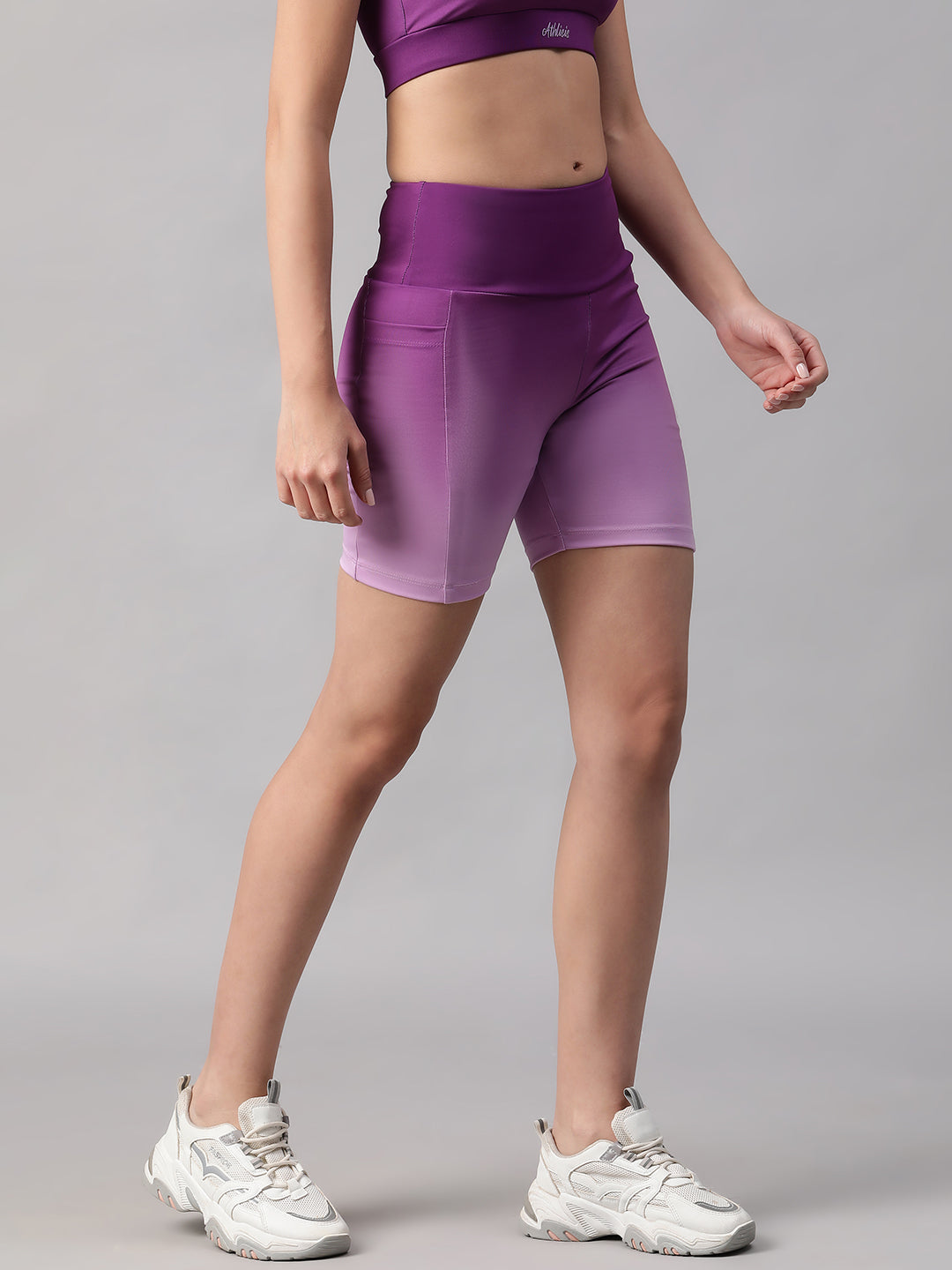 Dual Tone Shorts Purple