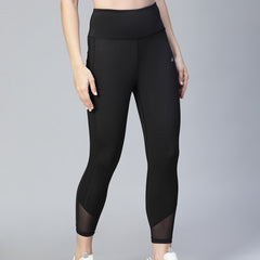 Laser Cut Leggings Black