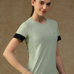 Contrast Tone T-Shirt Olive